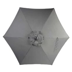 Supremo Grey 2.5m Riviera Deluxe Parasol -Quality Garden Care Store 1058279 2