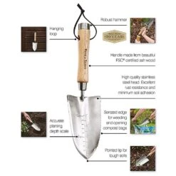Kent & Stowe Stainless Steel Capability Trowel -Quality Garden Care Store 1139543 6