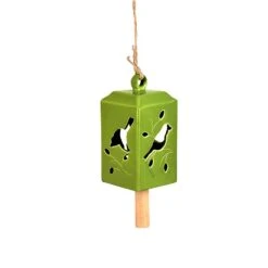 Fallen Fruits Green Ceramic Wind Chime (Assorted Designs) -Quality Garden Care Store 1152751 3