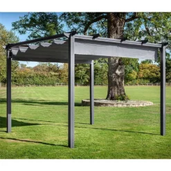 Hartman Roma 3x3m Square Pergola Grey -Quality Garden Care Store 1172413 2