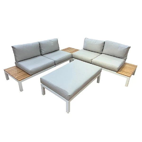 Kettler Elba Standard Low Lounge Set - White 1 Kettler Elba Standard Low Lounge Set - White