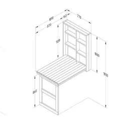 Forest Fold Down Wall Garden Bar -Quality Garden Care Store 1227077 5