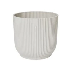 Elho Vibes Fold Round Planter 22cm Silky White -Quality Garden Care Store 1230826 5