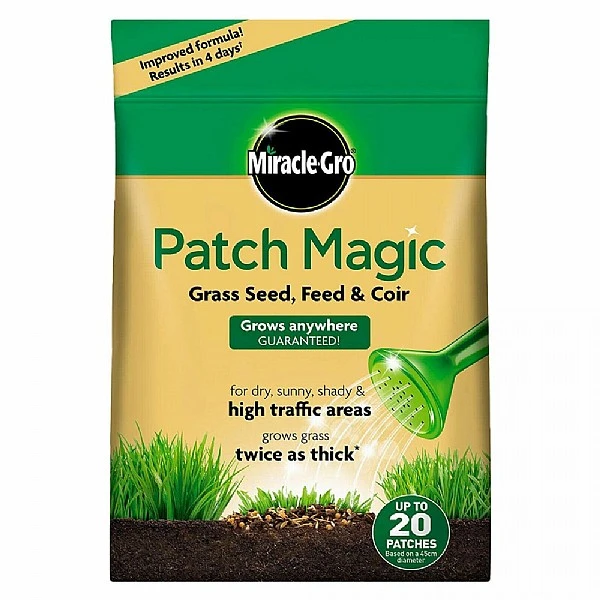 Miracle-Gro Patch Magic Grass Seed, Feed & Coir Bag - 20 Patch Bag (1.5kg) 1 Miracle-Gro Patch Magic Grass Seed, Feed & Coir Bag - 20 Patch Bag (1.5kg)