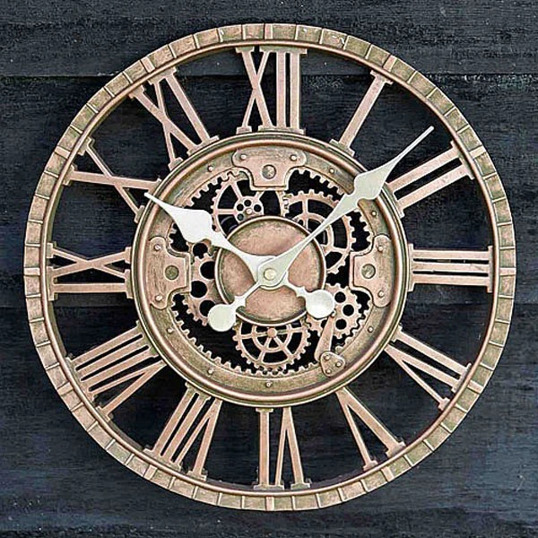 Outside In Newby Mechanical Wall Clock Bronze 1 Outside In Newby Mechanical Wall Clock Bronze