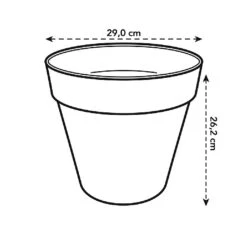 Elho Loft Urban Round Planter 30cm Warm Grey 7 Elho Loft Urban Round Planter 30cm Warm Grey -Quality Garden Care Store 933161 4