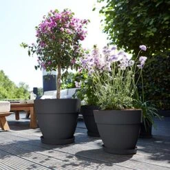 Elho Vibia Campana 35cm Round Planter (Various Colours) -Quality Garden Care Store VIBCAMRND35 3
