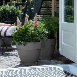 Elho Vibia Campana 35cm Round Planter (Various Colours) -Quality Garden Care Store VIBCAMRND35 5