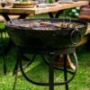 Recycled Kadai Firebowl With High & Low Stand